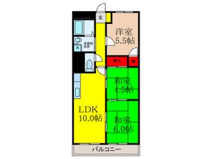 コーポ北の物件間取画像